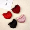 2024 Korean Style Black Red High-End Rhinestone Strawberry Socks DIY Accessories