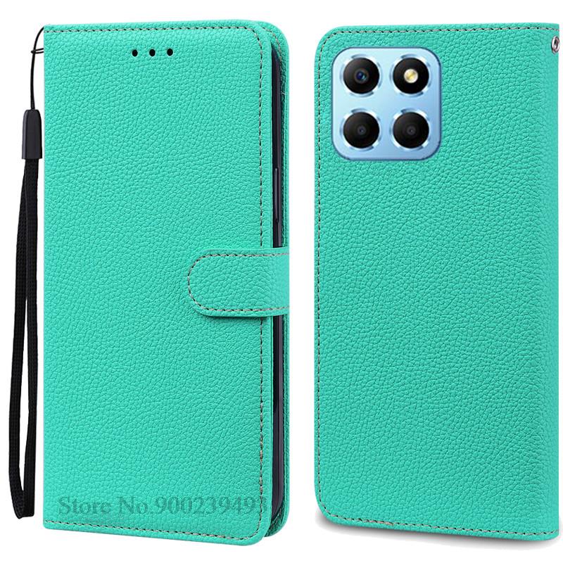 For Honor X6 Case Huawei Honor X6 2022 Cover Silicone Wallet Flip Leather Case For Honor X6 VNE-LX1 VNE-LX2 Phone Case Fundas