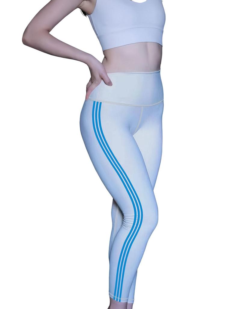 Женские однотонные брюки с высокой талией для йоги и фитнеса