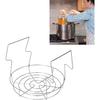 Stainless Steel Canning Rack, Foldable Anti Scalding Canning Rack for Water Bath Canner Saving Time Water Bath Canner Holder for Pressure Canner