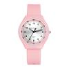 Simple and Cute Silicone Watch for Analog Stylish Quartz Fashion Accessory Perfect for or As a Gift for Her Women Display, Waterproof, Movement,