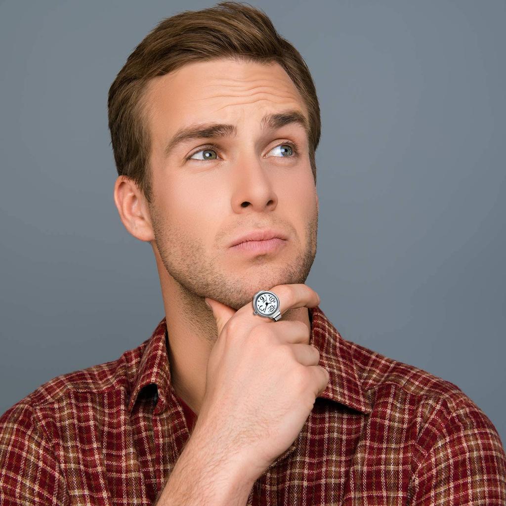 Lancardo Ring Watch Ring Watch Free Size Ring Watch Analog Easy to Read Men's Women's