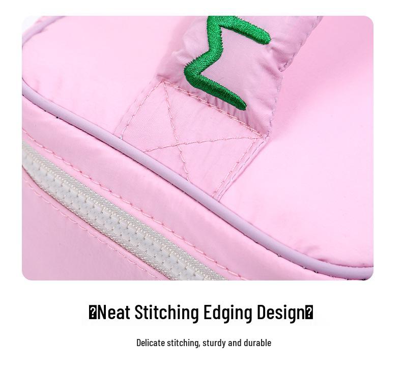 Korean Style Pastel Cotton-Filled Handbag Cosmetic & Travel Wash Bag