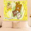 Cute Bear Cartoon Decorative Tapestry Home Wall Decoration Office Living Room Tapestry