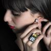 Unique Sardines Finger Ring Gold Silver Fun Rings Fashionable Sardine Can Rings  Women Men