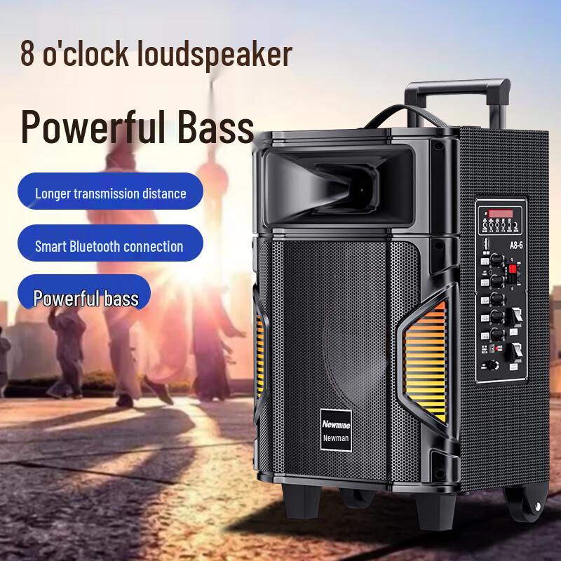 Newman A8 Portable Bluetooth Trolley Speaker