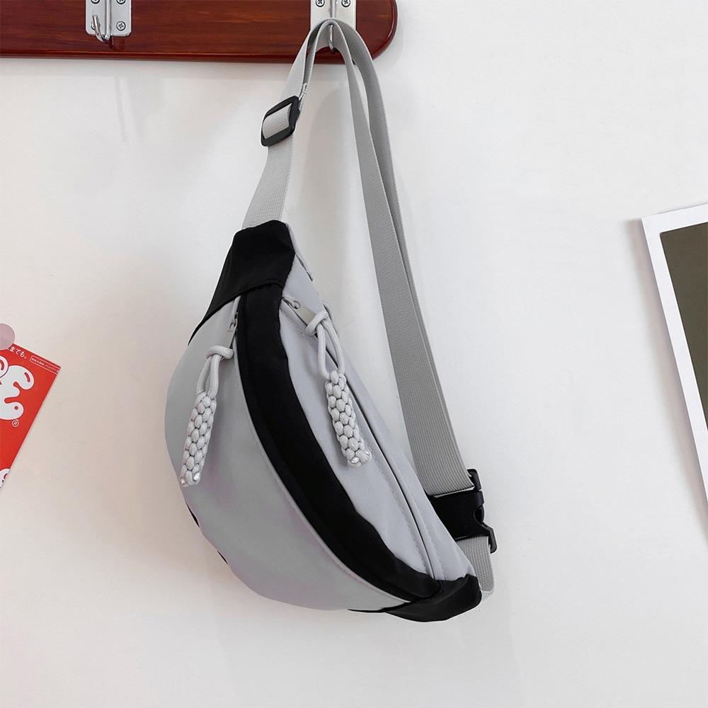 Casual Match Colors Women's Chest Bag Large Capacity Multi Functional Crossbody Bag Oxford Cloth Leisure Shoulder Bag Outdoor