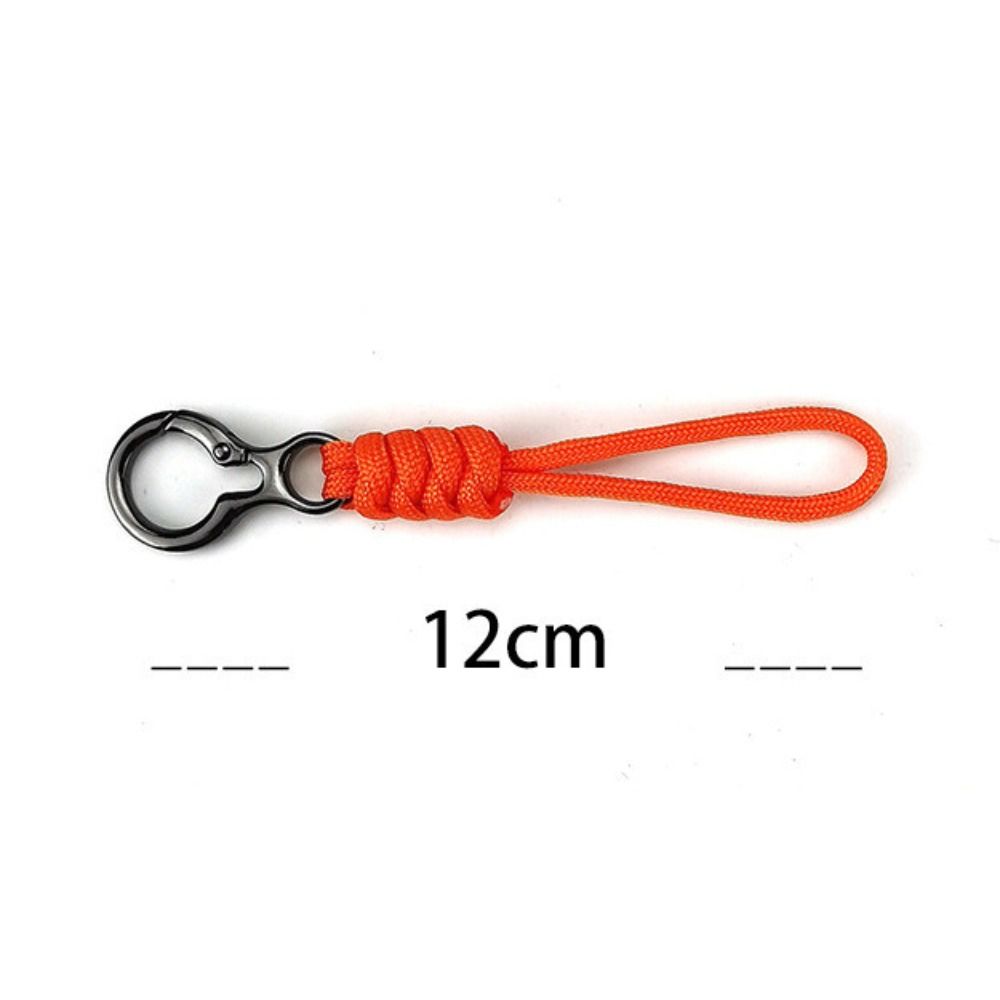 Anti-lost Paracord Keychain Wristlet Strap Braided Woven Keychain Car Key Holder