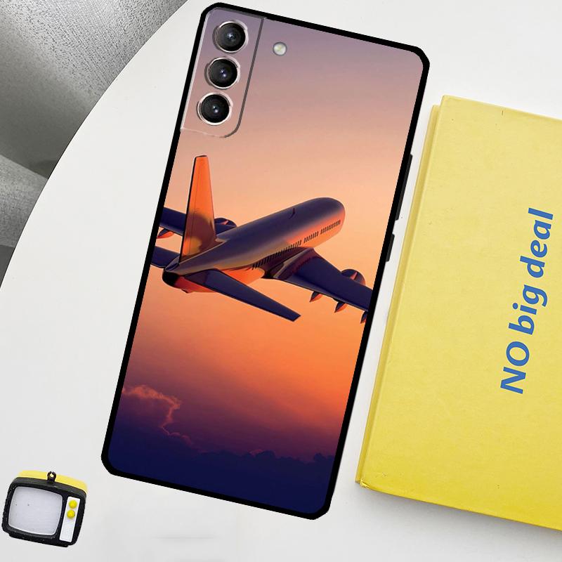 Чехол для телефона с изображением самолета для Samsung Galaxy S24 Ultra S20 S21 S22 S23 Plus S9 S10 S24 FE S25 Ultra