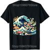 Funny Sushi Lovers Japanese Food T Shirts Men Women Pure Cotton Humor Streetwear Tee Shirt Short Sleeve Unisex Loose Clothing
