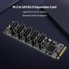 Адаптер-расширитель M.2 M-Key PCI Express на SATA 3.0 Поддержка ОС/Windows/Linux Карта-конвертер Поддержка функции PM