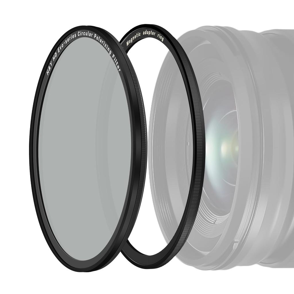 PL Filter 112mm HD EVO CPL Filter Kit Evo Circular PL Filter Compatible with Both Magnetic and Types Reflection Adjustment Polarization Degree High