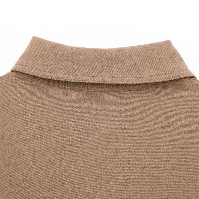 Kaslead Новое поступление Женская мода Стиль Рубашка с лацканами с длинными рукавами Повседневные брюки 2728568 2116568