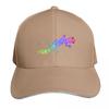 Bright rainbow geckos Baseball Cap Hat Unisex Luxury Beach Outing Military Tactical Cap beach hat Golf Unisex Womens