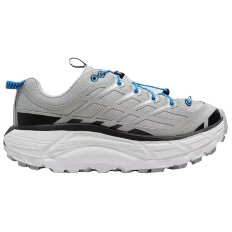 HOKA One One Mafate Three 2 Устойчивые к истиранию Низкие Кроссовки для трейлраннинга Повседневные Кроссовки Унисекс Серые Кроссовки 1141572-STSK