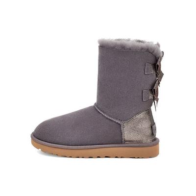 Bailey Glitz Suede Теплые Прочные Ботинки-дутики до середины икры Удобные Повседневные Женские ботинки Фиолетовый Серый 1120884-SHA