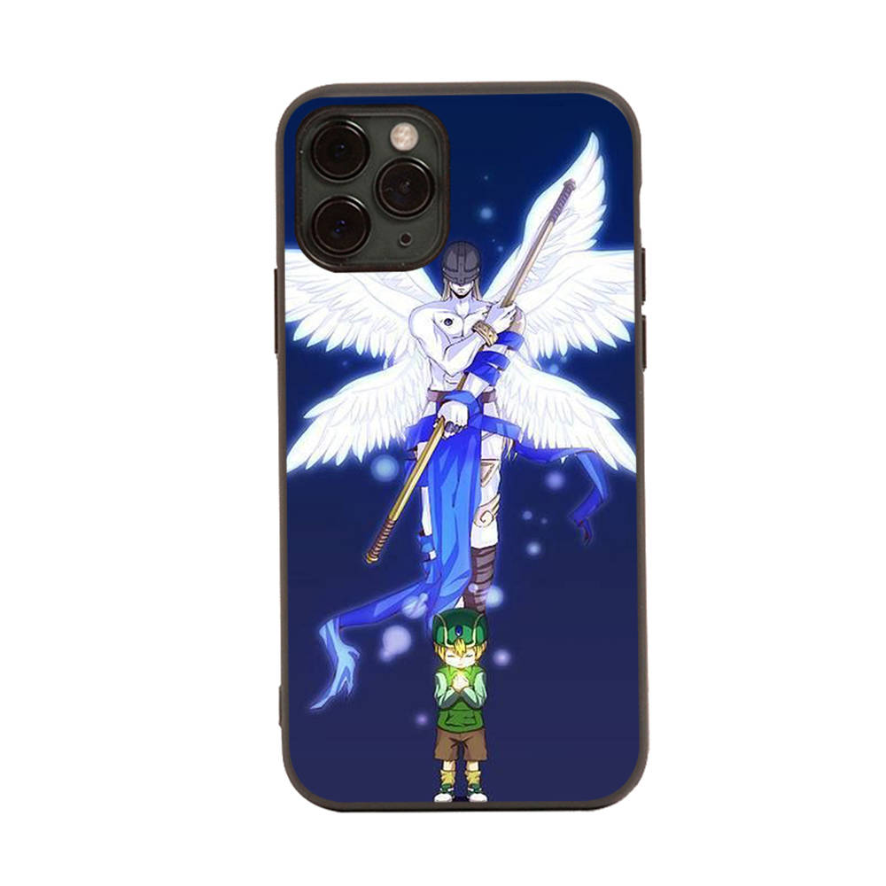 Чехол WD9 Digimon Black Sofe для Samsung Note 20 Lite S24 Ultra S23 A03 A05 A06 A11 A71 A15 A16 A13 A24 A25 A33 A52 A53 A50 M55 M35 Plus
