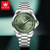 OLEVS New Men's Watches Original Steel Strap Auto Date Week Waterproof Hand Clock Simplicity Luxury Business Man Wristwatch 7136