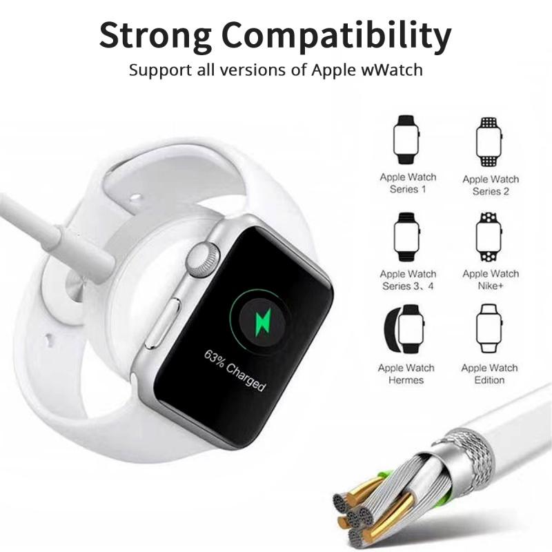 HdoorLink Беспроводное магнитное зарядное устройство для Apple Watch 2 в 1 для iWatch 8 Ultra 7 6 5 SE 4 3 2 1 серии USB портативные аксессуары для быстрой зарядки