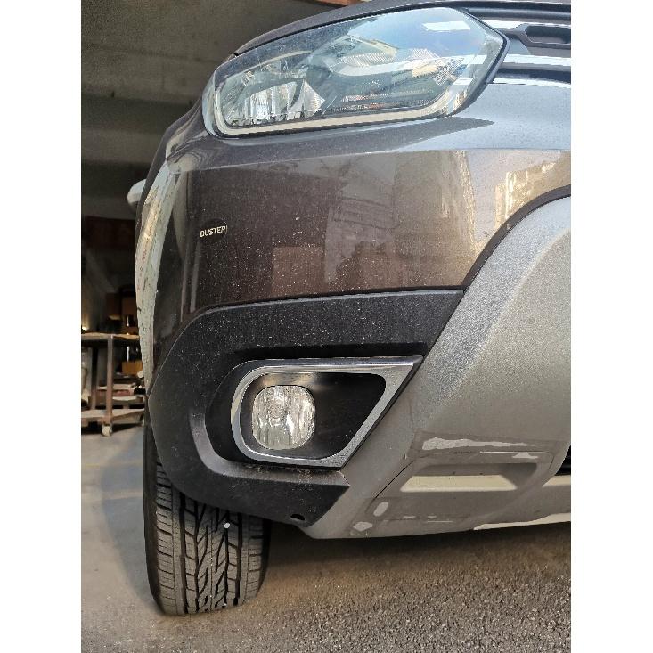 Автомобильные аксессуары, хромированные передние противотуманные фары из нержавеющей стали, крышка лампы для Renault Dacia Duster 2018-