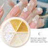Nail Bead Ornament Multiple Styles DIY Imitation Pearl 3D Nail Art Charm Beads Manicure Decoration for Female