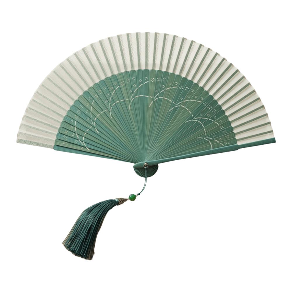Retro Design Chinese Style Silk Fan Decoration Classical Fan Handheld Shell Fan Summer Season