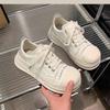 Fashion Korean Casual Platform Shoes Women's 2025 New Retro Fashion Versatile Thick-soled Lightweight Breathable Board Shoes Zapatillas