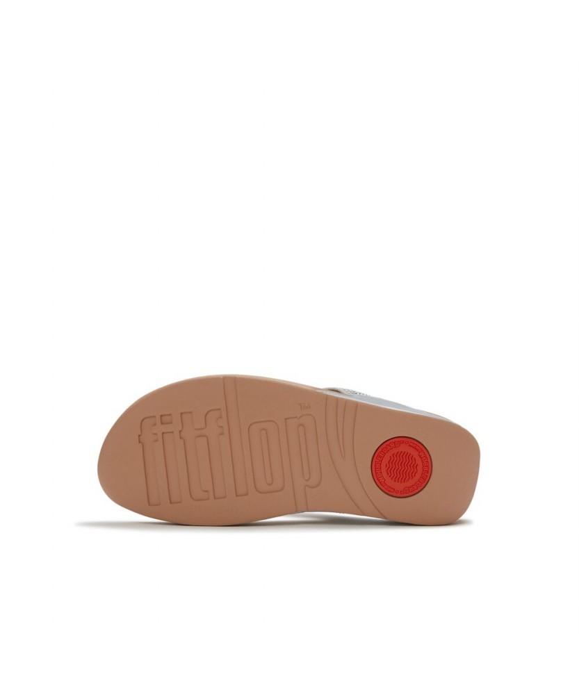 Женские сандалии Fitflop Lulu с кристаллами и ремешком между пальцами - Stilded Silver (Ft64K2T152)