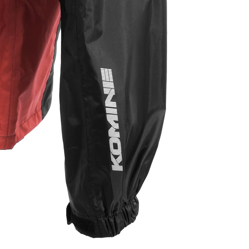 KOMINE 03-5393 Мужская мотоциклетная дождевая куртка KOMINE Черно-красная 2XL RK-5393