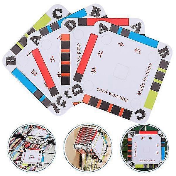 100pcs Weaving Cards Paper Loom Cards Tablet For Loom Weaving Supplies
