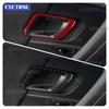 Для Skoda Fabia 2 MK2 5J 2007 2008 2009 2010 2011 2012 2013 2014 Мягкая наклейка из углеродного волокна Ручка двери автомобиля Кнопка спидометра