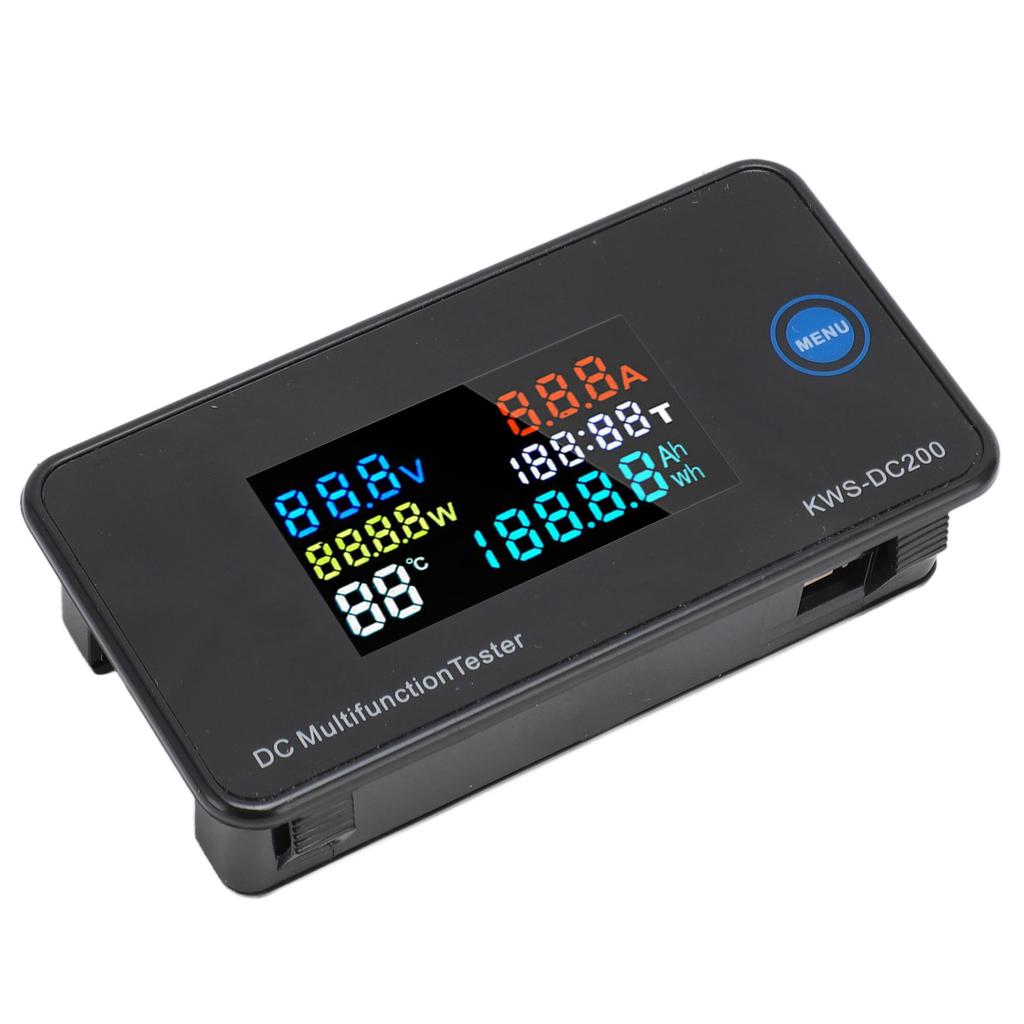 DC Digital Voltmeter Ammeter DC200 50A LCD Color Display 7 In 1 Multifunction DC Multimeter Tester for Factory