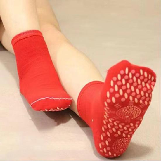 1 пара носков с подогревом, самонагревающиеся, снимающие усталость, легкие турмалиновые удобные дышащие массажные носки