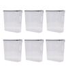 6PCS Filament Storage Boxes with 24 Labels 1 Marker 3D Printing Filament Spool Container for Home Use Water and Dust