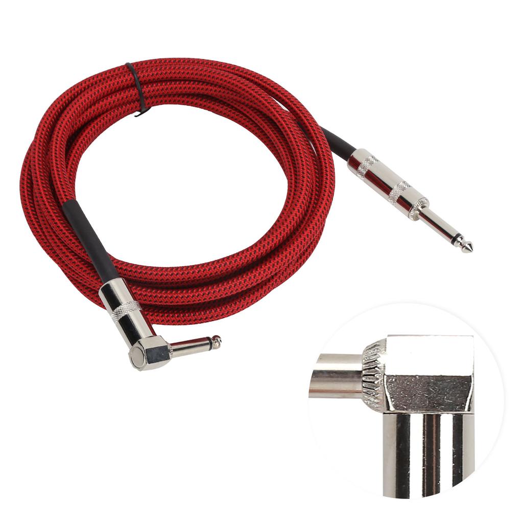 JORINDO Electric Guitar Amp Cable 6.35mm Musical Instrument   Cord Connection 1/4in Red
