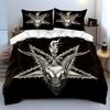 Goat head with pentagram. Bedding sets Duvet cover sets Duvet covers Pillowcases(1*Duvet Cover 2*Pillowcases without duvet insert)