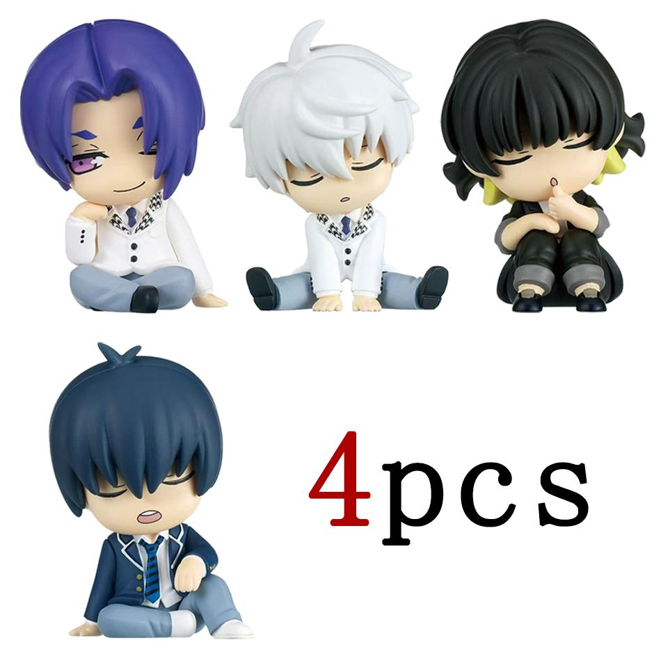 New Blue Lock Gk Anime Figure Isagi Yoichi Bachira Best Shoulder To Shoulder Sleep Q-Version Kawaii Model Statue Boy Toy Present