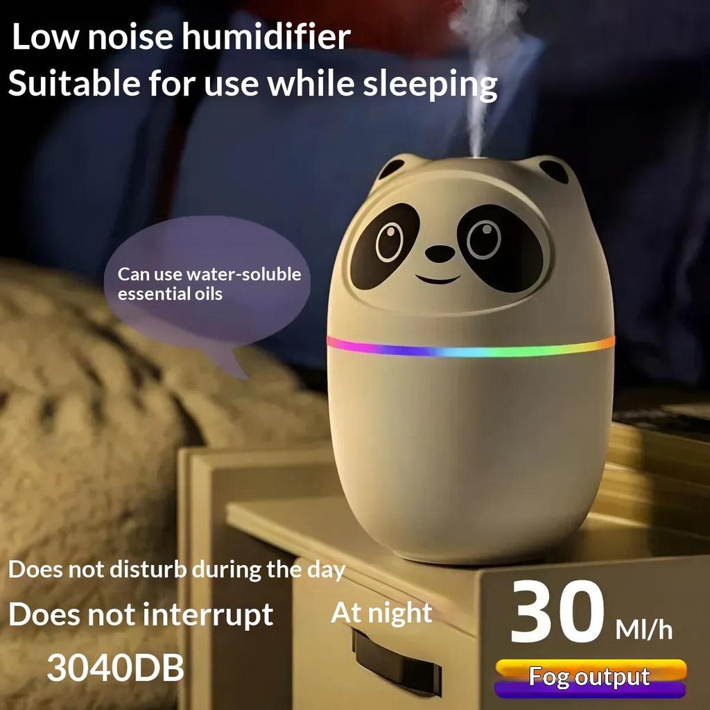 Household Panda-style Essential Oil Humidifying Diffuser, Suitable for Home, Children, Bedroom, Multi-functional Humidifier