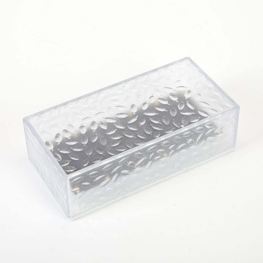 Белый/Теплый белый свет Кирпичные светильники в виде кубиков льда Солнечный ландшафтный светильник для дорожки Наружный