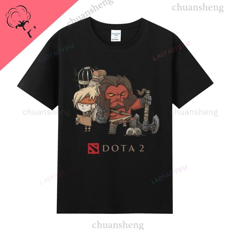 Футболки Dota 2 Игровой Герой Печатная Футболка Топ Shadow Fiend Pudge Axe Slardar Sven Wraith King Cent Phoenix Унисекс Одежда
