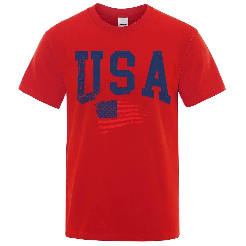 Летняя женская футболка унисекс с коротким рукавом, футболка с буквенным принтом США в стиле хип-хоп, футболки с круглым вырезом, топы, одежда, футболка из 100% хлопка