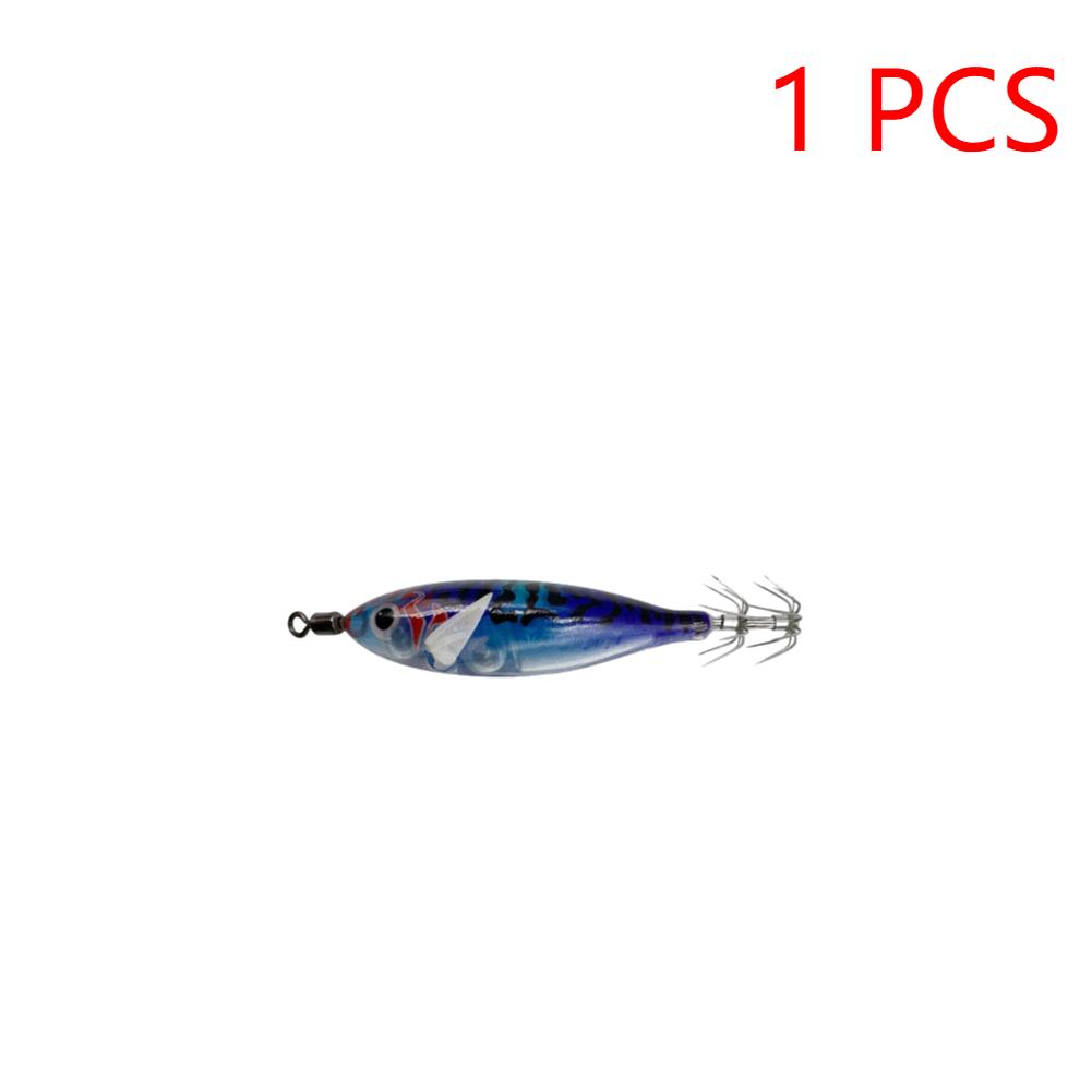 5,7 г/8 см Приманка для привлечения каракатицы Двойной крючок Реалистичный крючок для кальмара Рыболовные снасти Светящиеся джиг-крючки для кальмара Рыболовные аксессуары