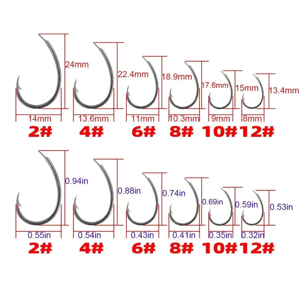 500pcs PTFE Coating Barbed Fish Hooks Carp Fishing Barb Hooks Accessories 7011