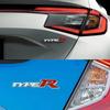 FIQ1 3D Metal Types Type S R Logo Letters Car Trunk Badge Decal For Honda S Fit City Civic Accord CRV HRV Emblem Sticker Accessories