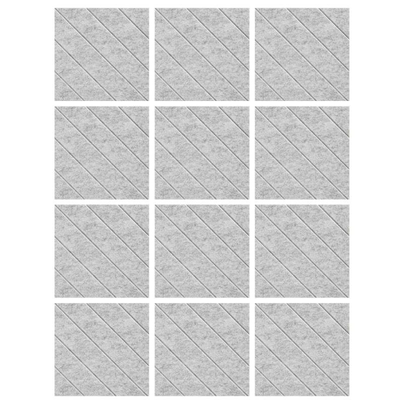 12шт акустическая пенопластовая настенная плитка звукоизоляционная пенопластовая панель акустическая обработка настенная плитка для тихих учебных помещений и библиотеки