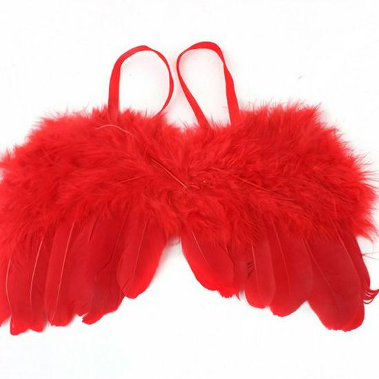 Костюм крыльев ангела из перьев в европейском и американском стиле для детской фотосессии