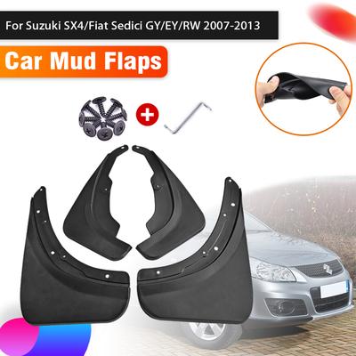 4x автомобильные брызговики для Suzuki SX4 Neo Baleno Fiat Sedici GY EY RW 2007 ~ 2013, авто брызговики, брызговики, крыло автомобиля