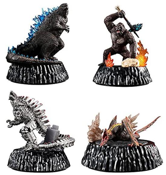 Godzilla HG Godzilla 06 Complete Set of 4 Bandai D+