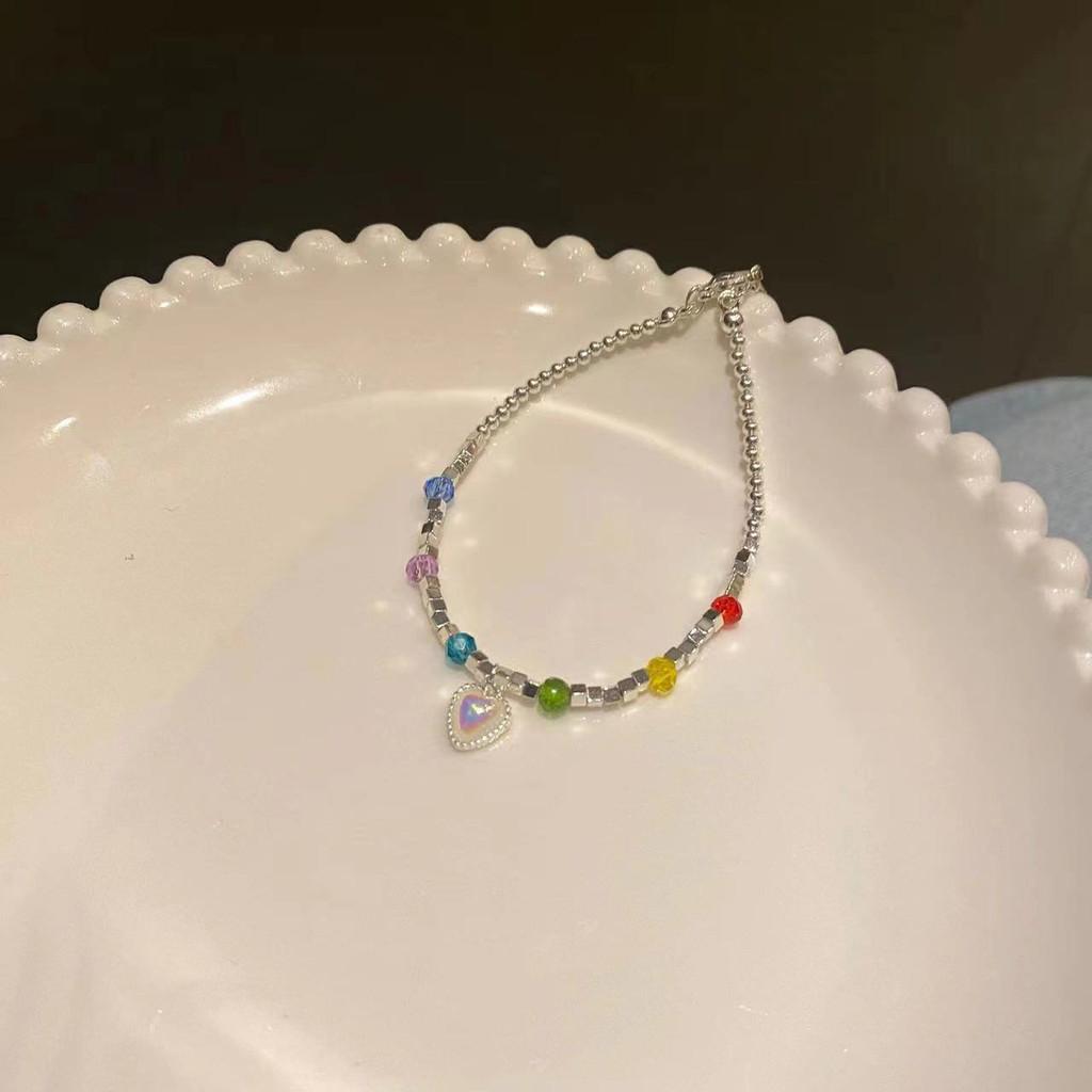 Трендовые парные браслеты в форме сердца для женщин, летний дизайн высокого класса