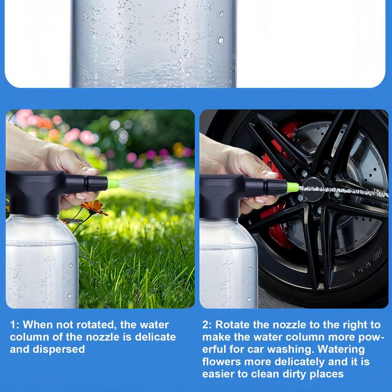 Electric Foam Sprayer For Car Wash 2L Battery Powered Plant Mister Spray Bottle Handheld Auto Washing Detailing Cleaning Kettle